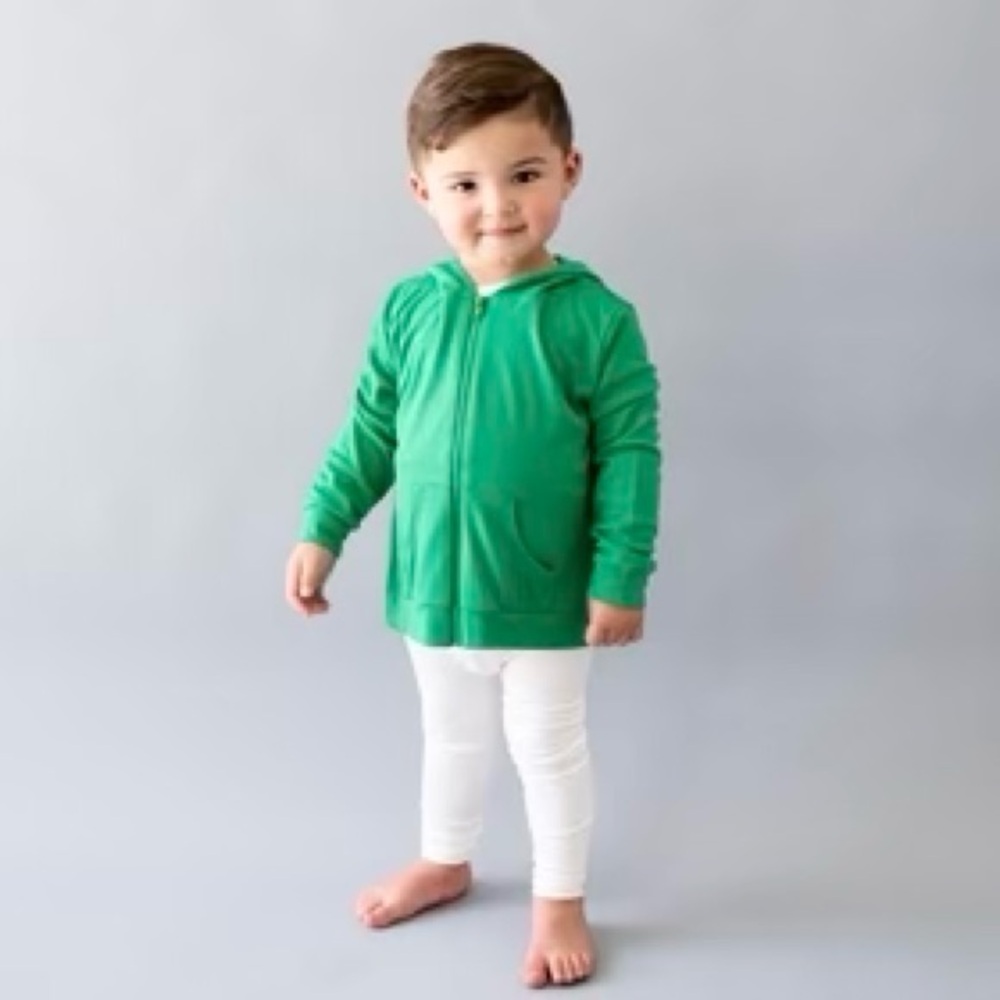 NWT Kyte Baby Bamboo Jersey Hooded Jacket